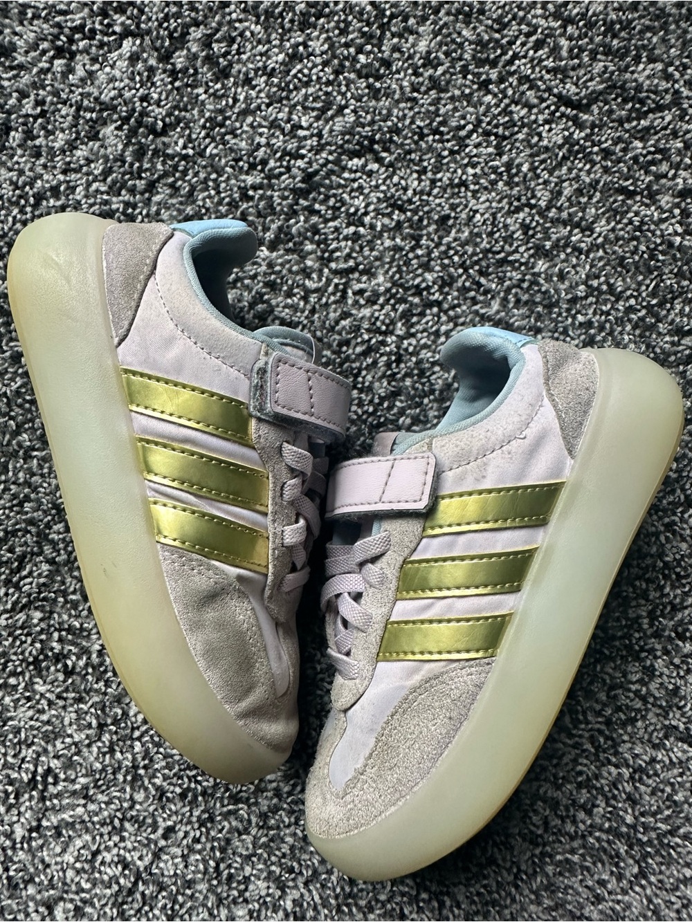 Adidas Disney Frozen Barreda Decode Kids Easy On Sneakers Size 12